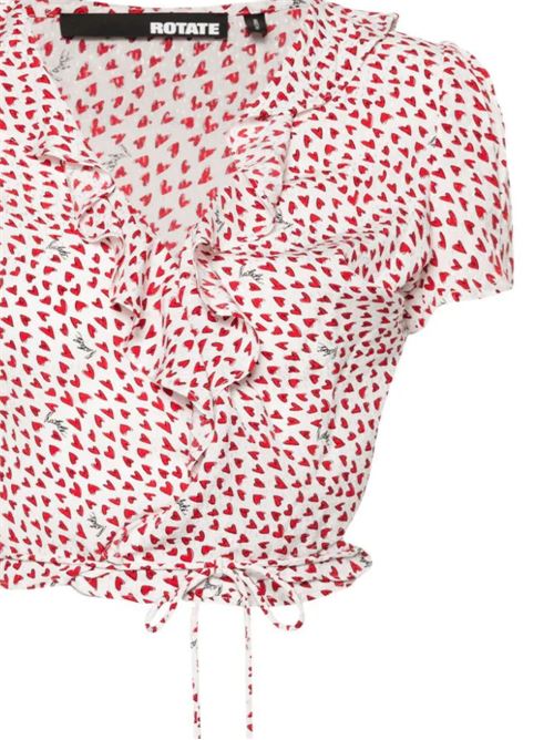 White red woman top ROTATE BIRGERCHRISTENSEN | 1123922929BCR97511-0601